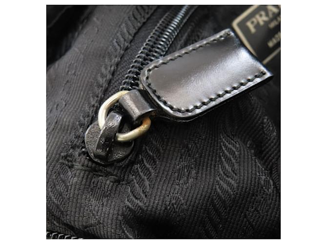 Borsa Messenger Prada B6671F Nero - vista 8