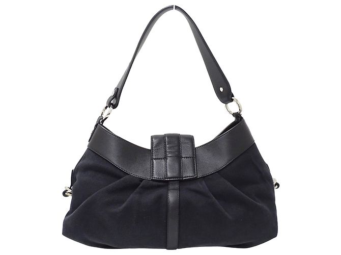 Bulgari Borsa Bvlgari in tela nera Nero - vista 2