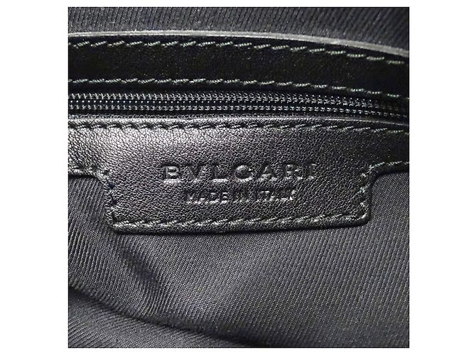 Bulgari Borsa Bvlgari in tela nera Nero - vista 6