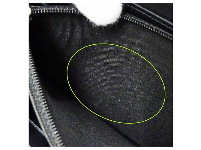 Cartera larga Chanel de piel de becerro granulada negra Negro - vista 16