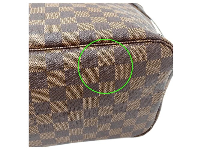 Borsa a mano Louis Vuitton Damier da donna Borsa Tote Neverfull MM Marrone Damier ebene - vista 13