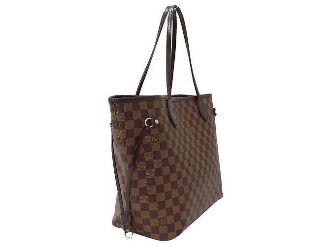 Borsa a mano Louis Vuitton Damier da donna Borsa Tote Neverfull MM Marrone Damier ebene - vista 4