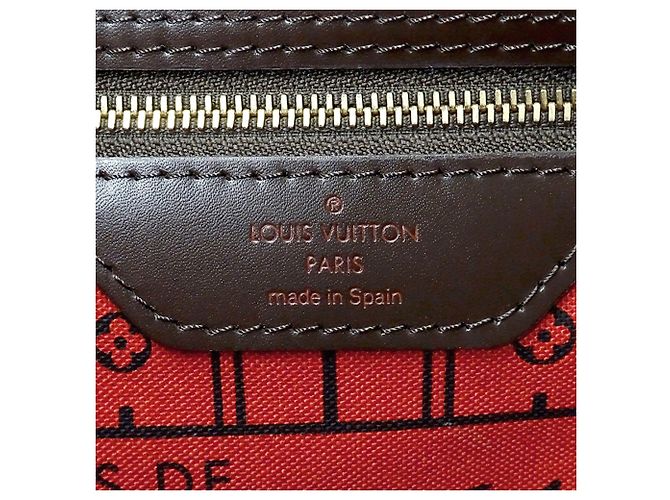Borsa a mano Louis Vuitton Damier da donna Borsa Tote Neverfull MM Marrone Damier ebene - vista 6