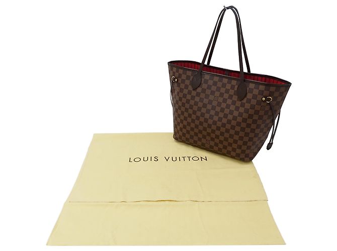 Borsa a mano Louis Vuitton Damier da donna Borsa Tote Neverfull MM Marrone Damier ebene - vista 7