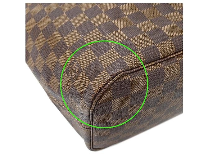 Borsa a mano Louis Vuitton Damier da donna Borsa Tote Neverfull MM Marrone Damier ebene - vista 9