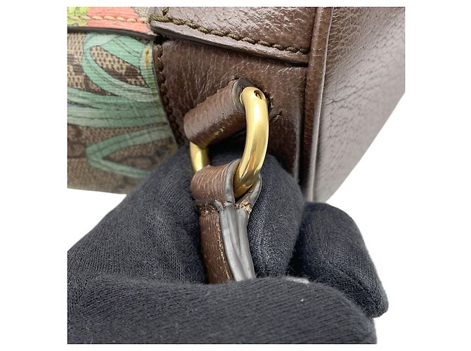 Borsa Gucci Tiger GG Supreme Marrone Multicolore - vista 12