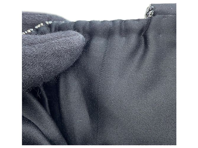 Mini borsa a mano Chanel nera con paillettes e perline Nero - vista 7