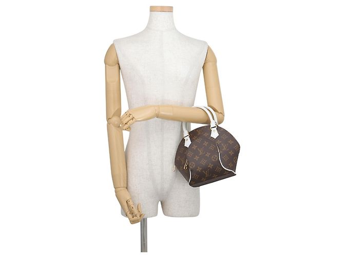 Borsa Louis Vuitton Monogram Ellipse BB Marrone Bianco Giallo Monogramma - vista 4
