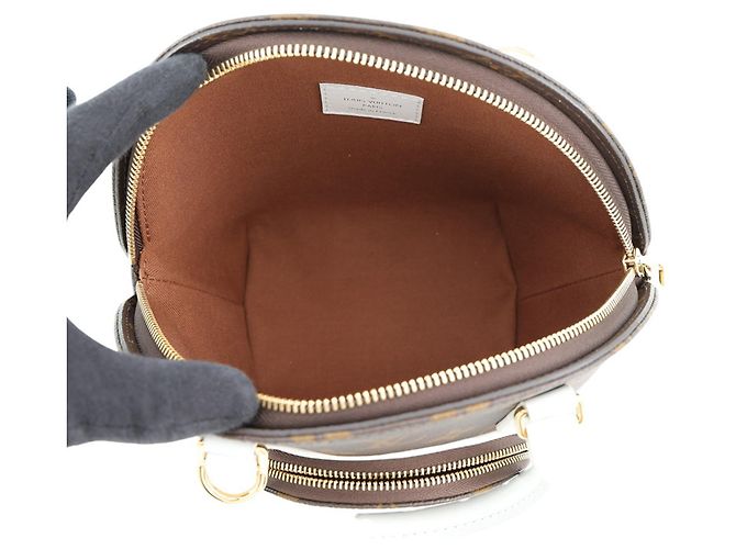 Borsa Louis Vuitton Monogram Ellipse BB Marrone Bianco Giallo Monogramma - vista 6