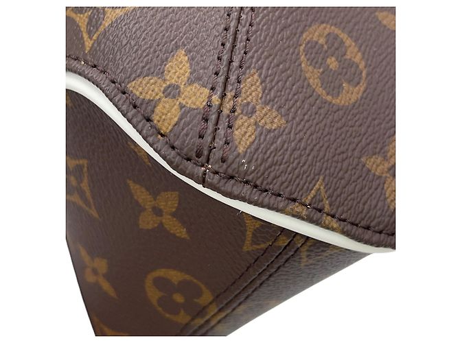 Borsa Louis Vuitton Monogram Ellipse BB Marrone Bianco Giallo Monogramma - vista 7