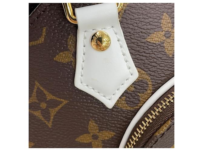Borsa Louis Vuitton Monogram Ellipse BB Marrone Bianco Giallo Monogramma - vista 9