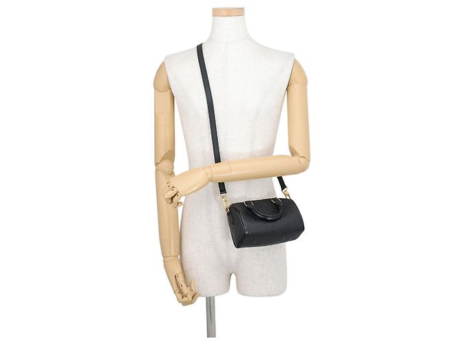 Borsa a mano Louis Vuitton Nano Speedy Nero Monogramma - vista 5