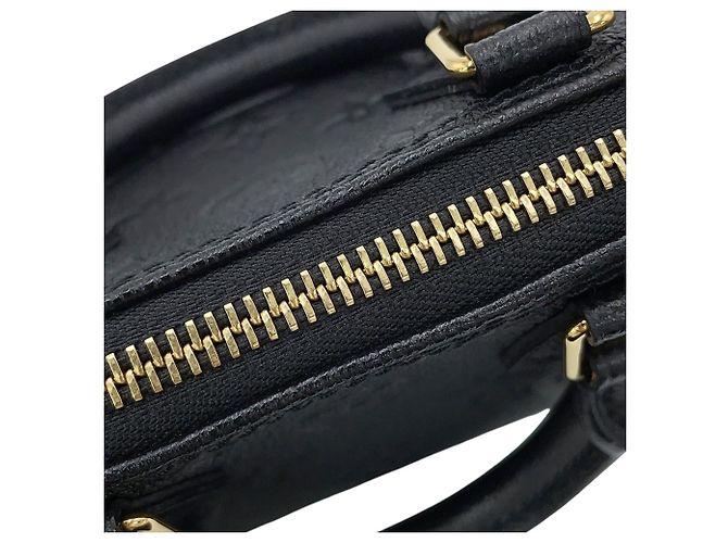 Borsa a mano Louis Vuitton Nano Speedy Nero Monogramma - vista 8