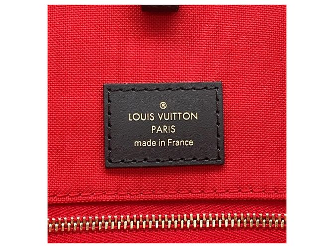 Borsa Tote Louis Vuitton Monogram Reverse Giant OnTheGo GM Rosso Monogramma - vista 16