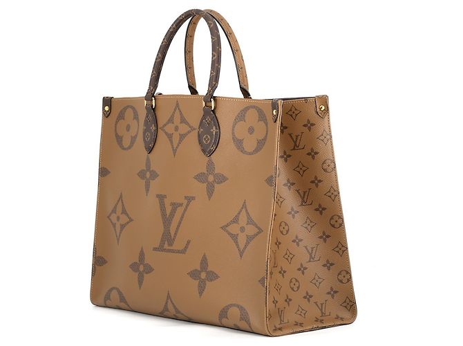 Borsa Tote Louis Vuitton Monogram Reverse Giant OnTheGo GM Rosso Monogramma - vista 2