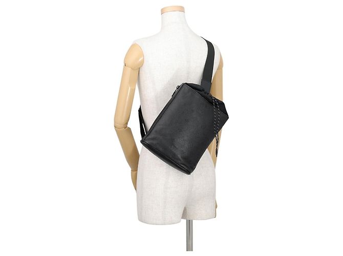 Borsa Sling Louis Vuitton Monogram Shadow Chalk Nero Monogramma - vista 5