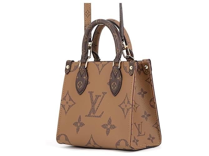 Borsa Louis Vuitton Monogram Reverse OnTheGo BB Rosso Monogramma - vista 2