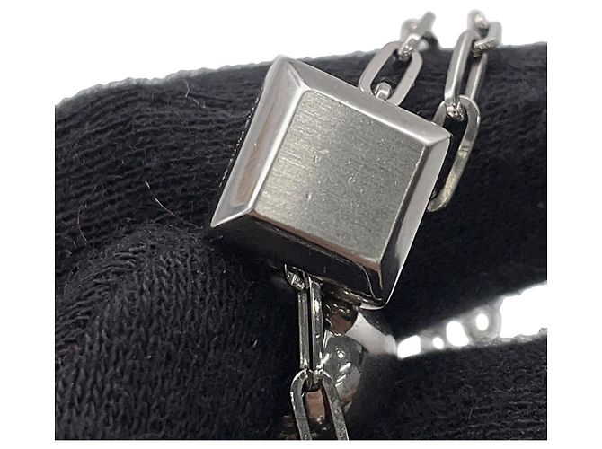 Hermès Collar Hermes con motivo de dragón Plata - vista 6