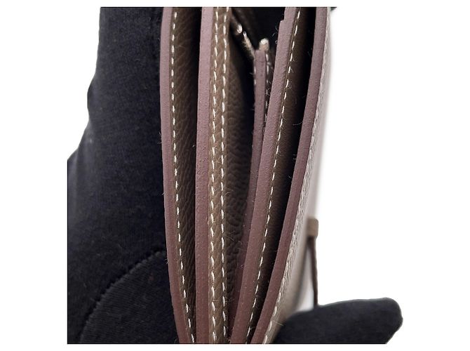 Hermès Cartera bi-fold Hermes Bearn Compact Gris pardo - vista 7