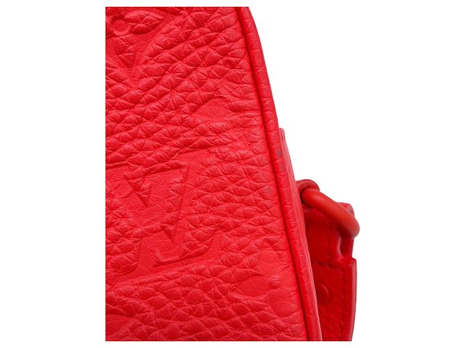 Louis Vuitton Monogram Taurillon Pochette Volga Rosso Monogramma - vista 7