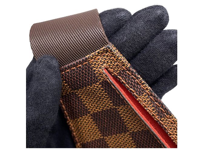 Borsa Louis Vuitton Damier Ebene Geronimos Marrone - vista 10