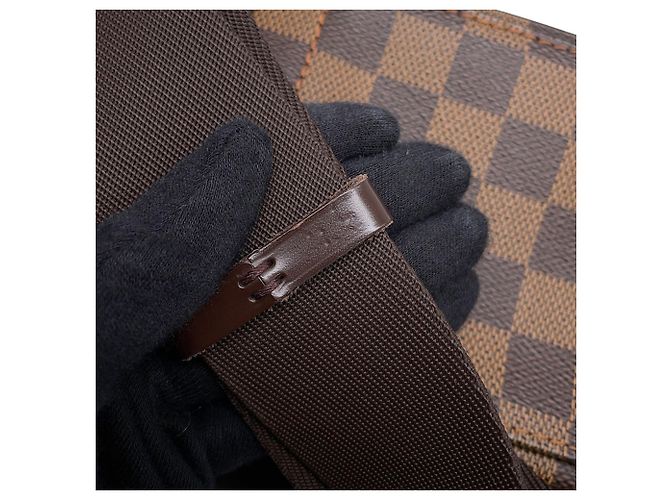 Borsa Louis Vuitton Damier Ebene Geronimos Marrone - vista 12
