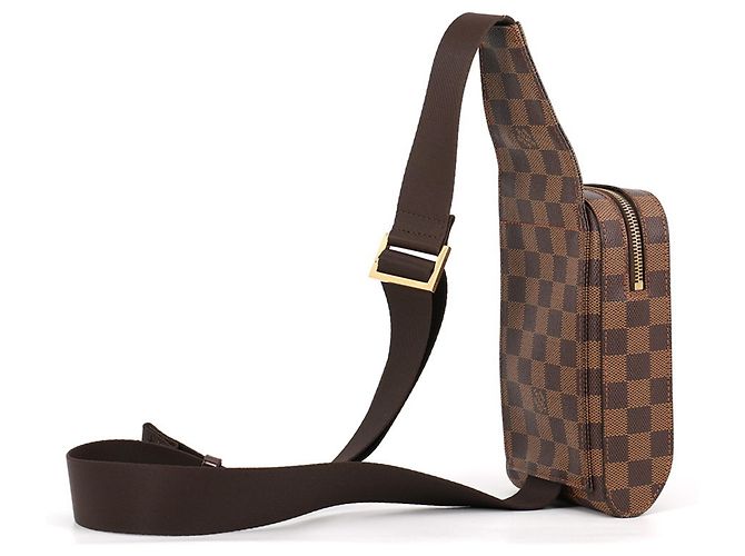 Borsa Louis Vuitton Damier Ebene Geronimos Marrone - vista 2