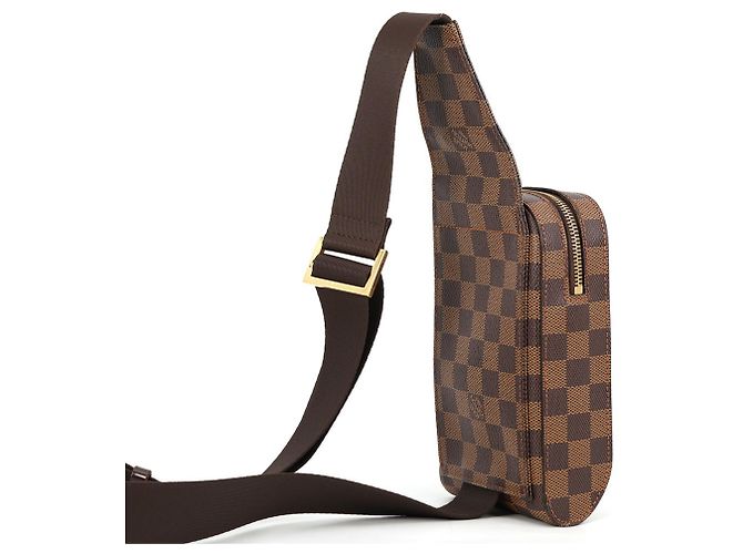 Borsa Louis Vuitton Damier Ebene Geronimos Marrone - vista 3