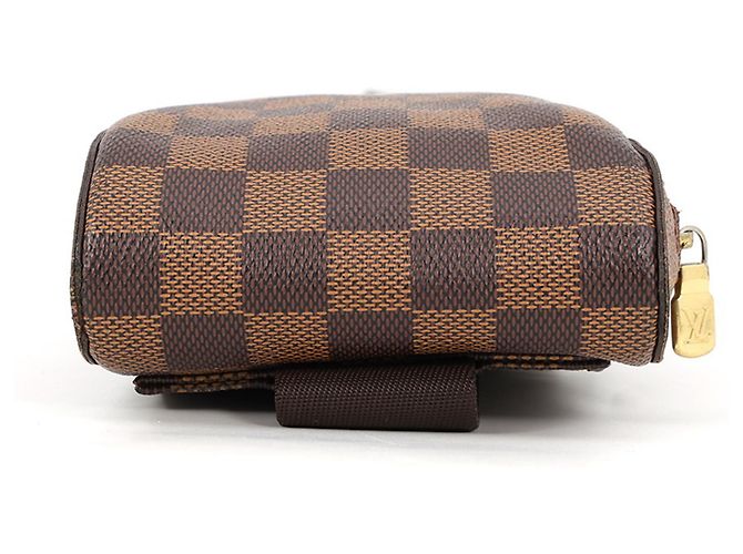 Borsa Louis Vuitton Damier Ebene Geronimos Marrone - vista 4