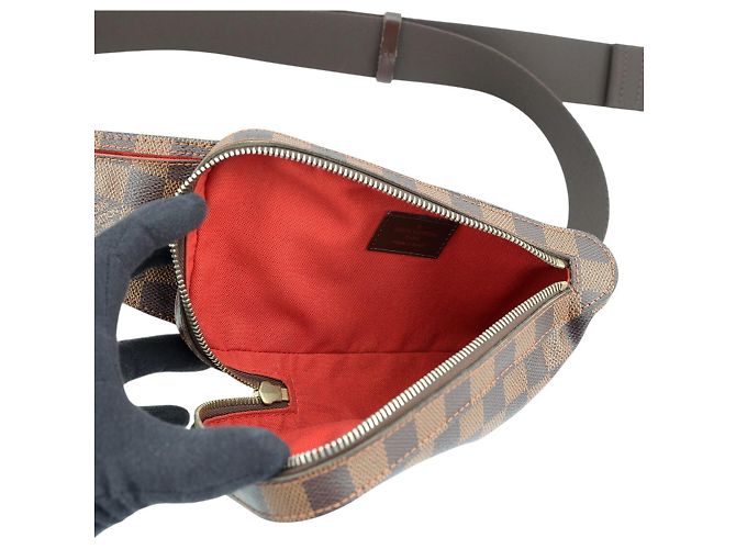 Borsa Louis Vuitton Damier Ebene Geronimos Marrone - vista 6