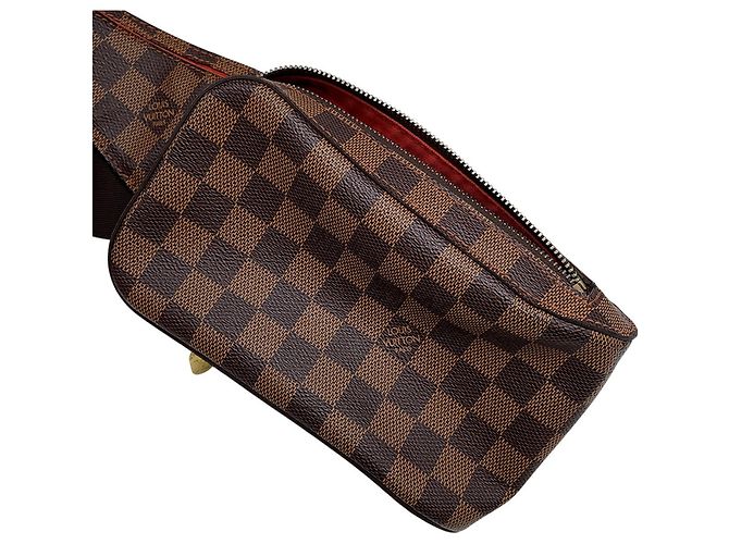 Borsa Louis Vuitton Damier Ebene Geronimos Marrone - vista 9