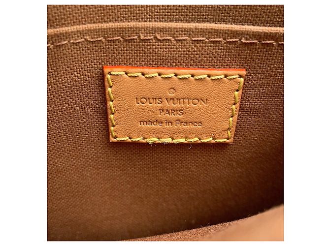 Borsa Louis Vuitton Monogram Petite Sac Plat Marrone Monogramma - vista 17