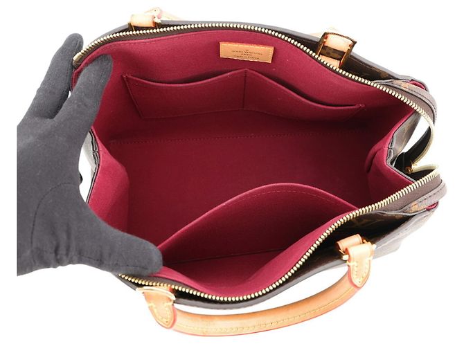 Borsa Louis Vuitton Monogram Petit Palais PM Bordò Monogramma - vista 6