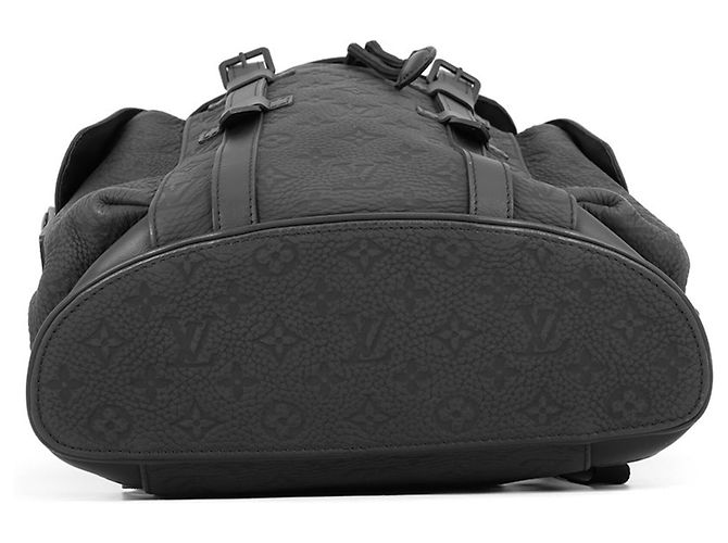 Borsa Louis Vuitton Monogram Taurillon Christopher PM Nero Monogramma - vista 3