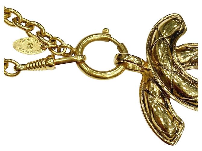Collana Chanel Matelassé placcata oro D'oro - vista 2