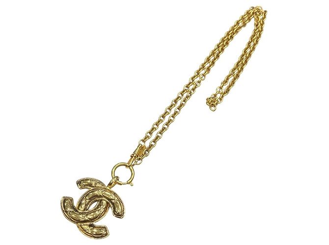 Collana Chanel Matelassé placcata oro D'oro - vista 3