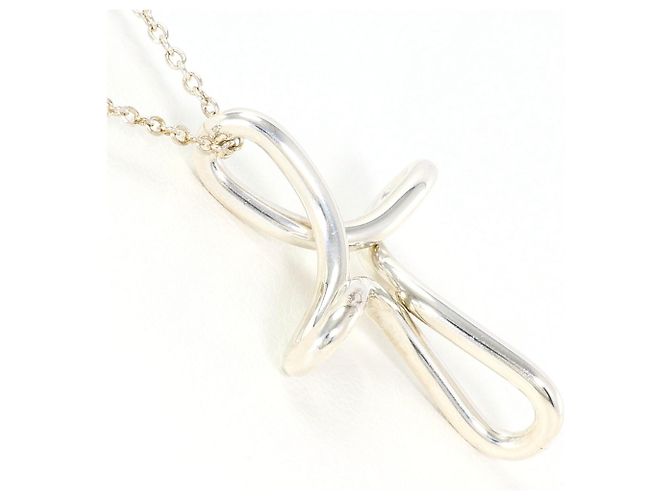 Collana Croce Infinity in Argento Tiffany & Co. - vista 2