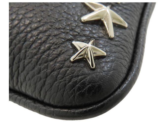 Borsa a tracolla in pelle con motivo stella borchiata Jimmy Choo Nero - vista 12