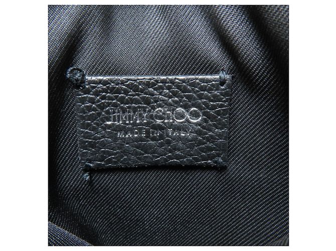 Borsa a tracolla in pelle con motivo stella borchiata Jimmy Choo Nero - vista 6