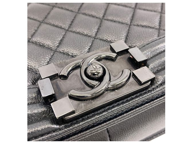 Borsa Chanel in pelle nera Nero - vista 15