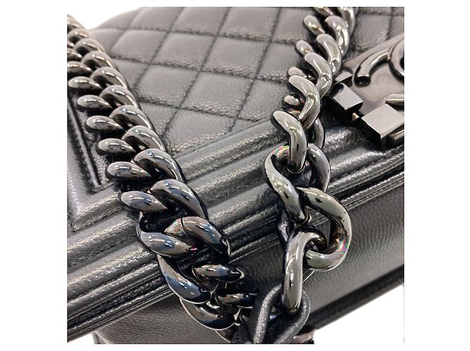 Borsa Chanel in pelle nera Nero - vista 16