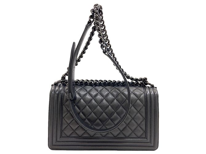 Borsa Chanel in pelle nera Nero - vista 2