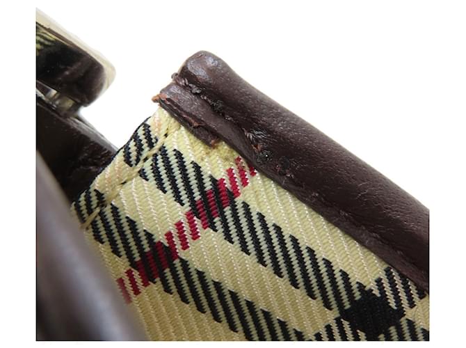 Borsa a tracolla lunga Burberry Check Marrone Beige - vista 11