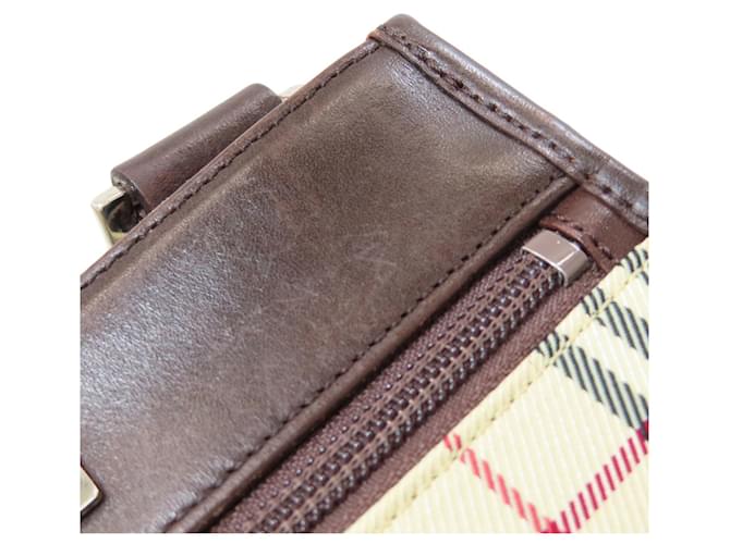 Borsa a tracolla lunga Burberry Check Marrone Beige - vista 12