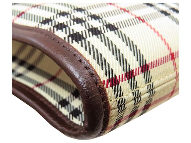 Borsa a tracolla lunga Burberry Check Marrone Beige - vista 16