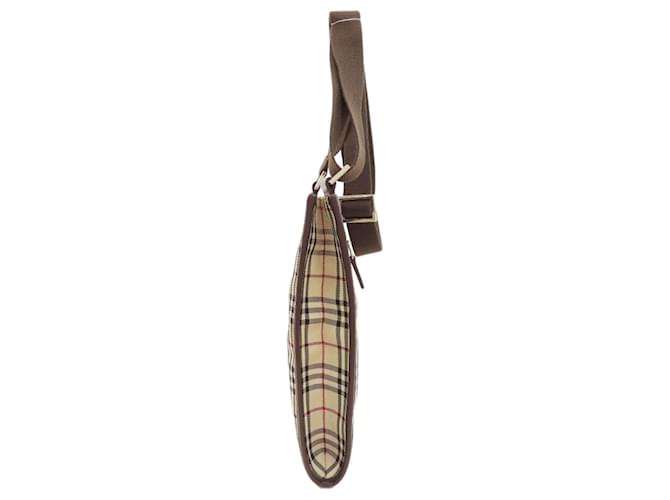 Borsa a tracolla lunga Burberry Check Marrone Beige - vista 3