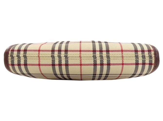 Borsa a tracolla lunga Burberry Check Marrone Beige - vista 4