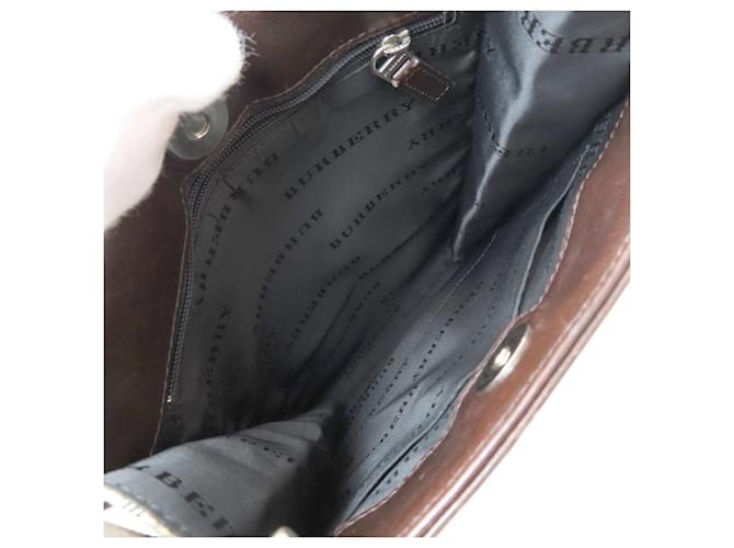 Borsa a tracolla lunga Burberry Check Marrone Beige - vista 5