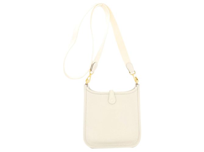 Hermès Borsa a tracolla Hermes Evelyne TPM Bianco - vista 2