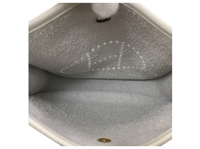 Hermès Borsa a tracolla Hermes Evelyne TPM Bianco - vista 5